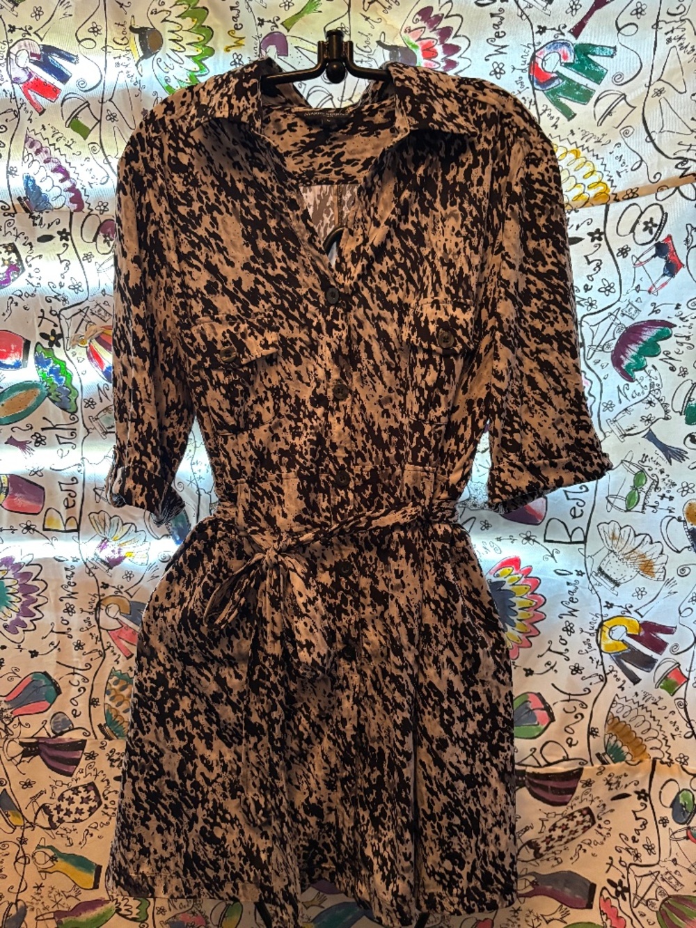 Mario Serrani patterned shirt dress or tunic